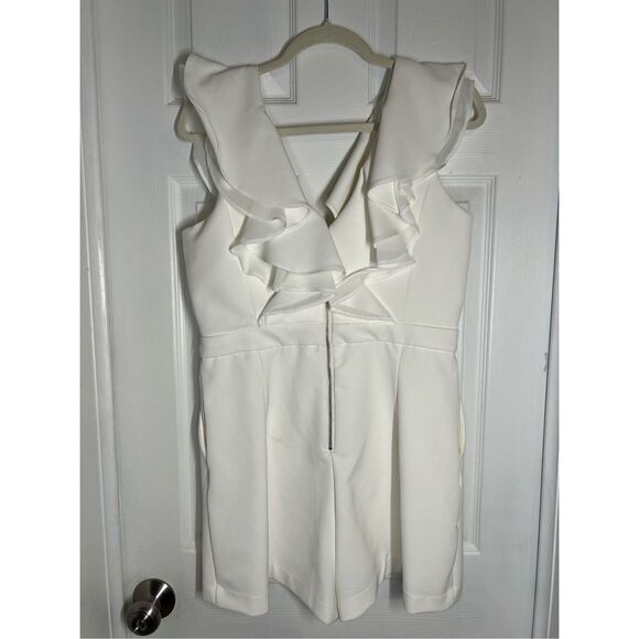 Bardot White Ruffle Romper Size‎ 10 - Picture 3 of 12